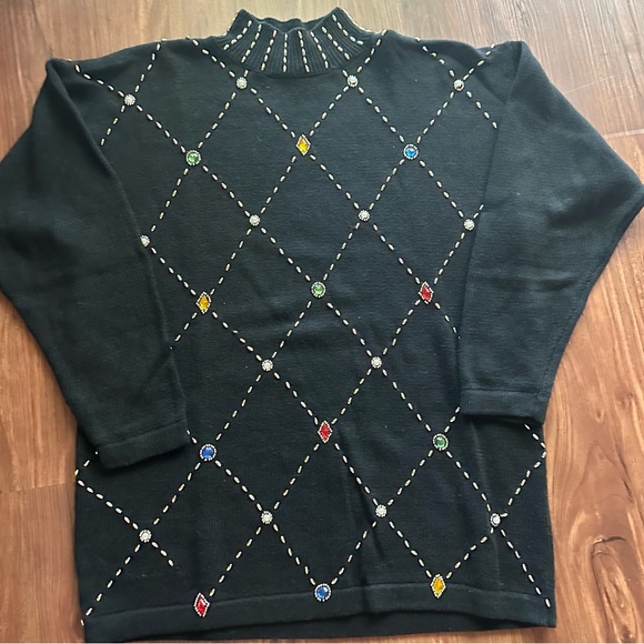 Vintage O.H.I jeweled sweater - Picture 3 of 4